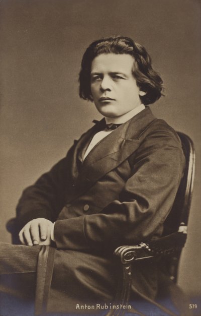 Porträt von Anton Rubinstein von Russian Photographer